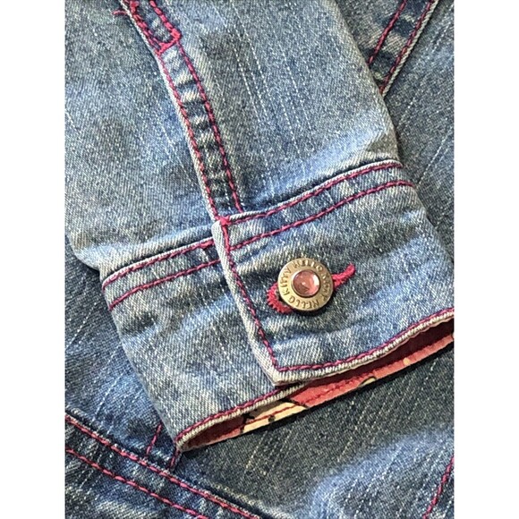 Sanrio Princess HelloKitty Kids Jean Jacket "Only 🌟Macy's" Size 6 Cotton Blend - Picture 8 of 16